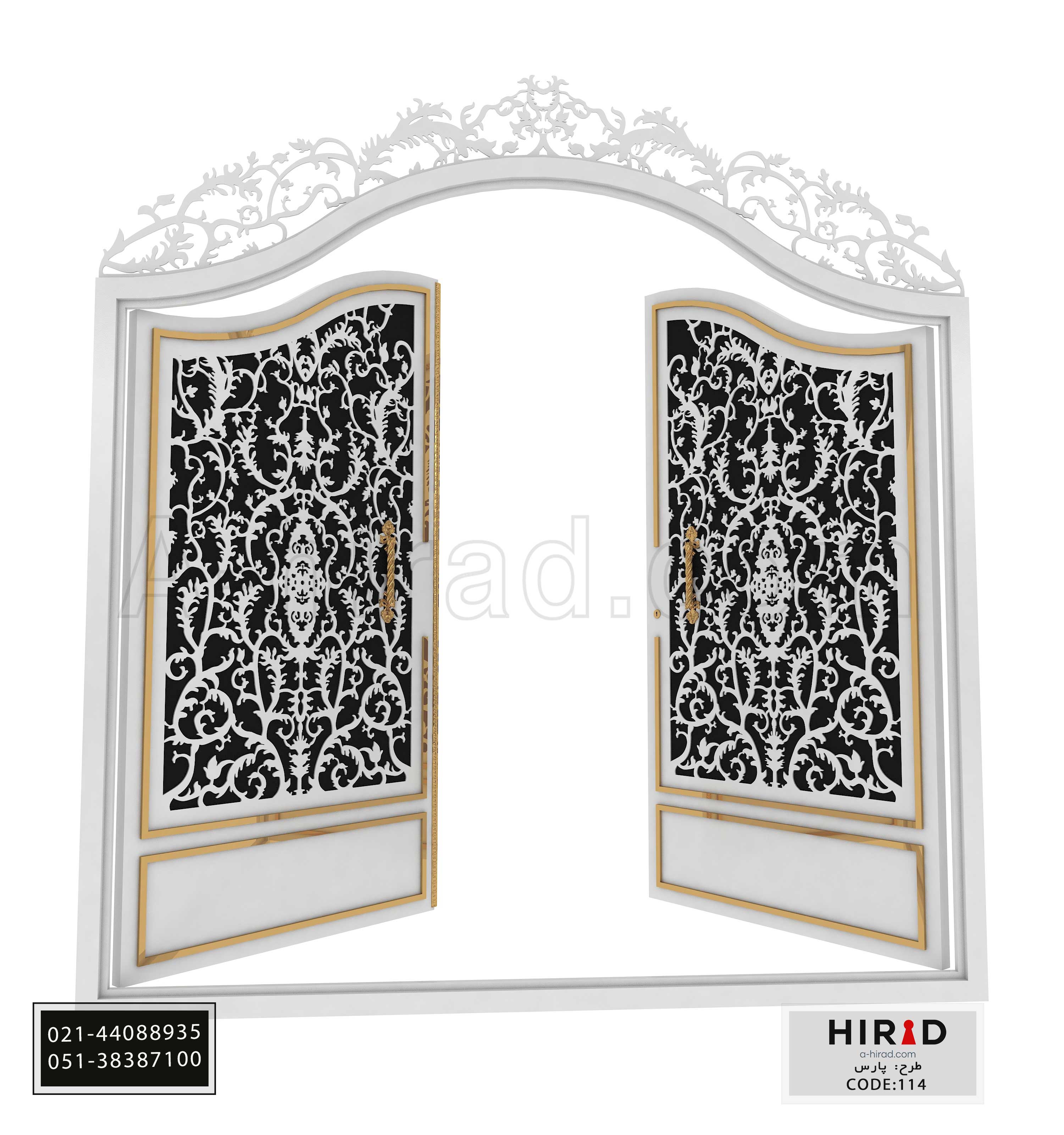 درب پارکینگ طرح پارس 20114